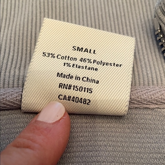 Varley Light Blue Ribbed Pullover - Picture 5 of 6